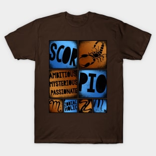 Zodiac SCORPIO Graffiti Box Series T-Shirt